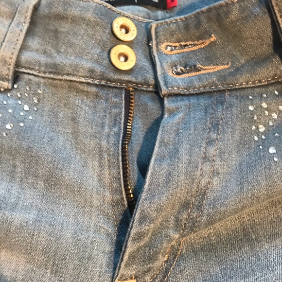 Mossimo Small Steel Blue Jeans With Gemstones - Picture 14 of 14